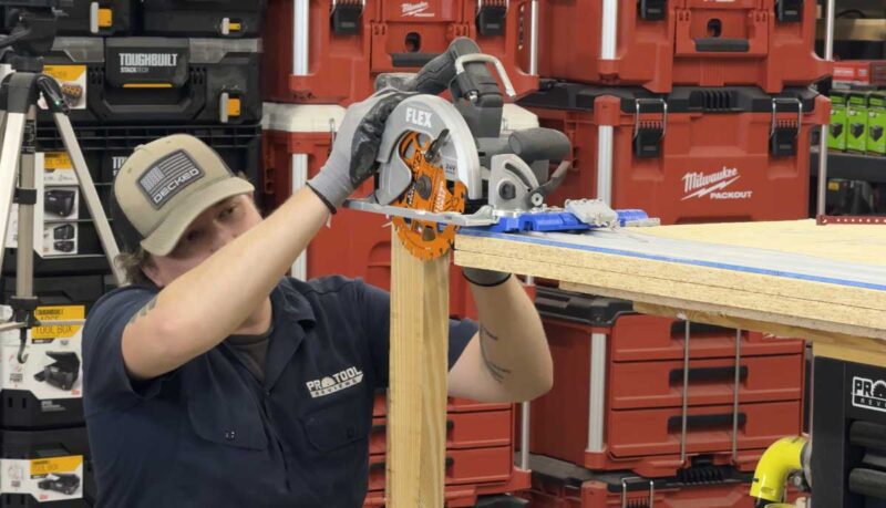 circular saw power weight test setup