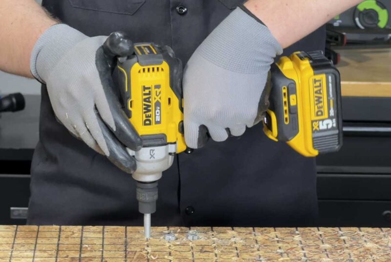 DeWalt DCF891 impact wrench lag bolt test