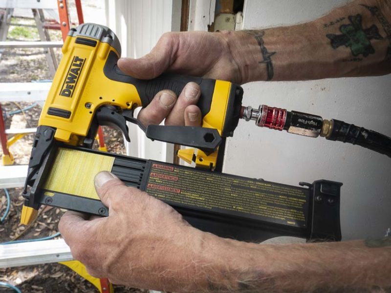 DeWalt pin nailer loading