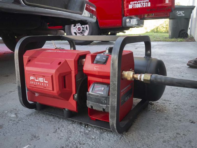 Milwaukee M18 FUEL cordless air compressor