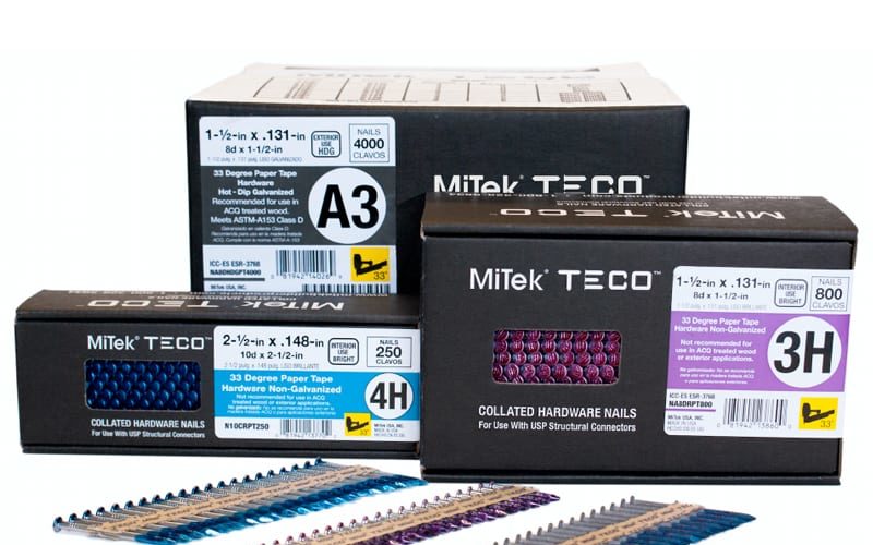 MiTek TECO collated nails