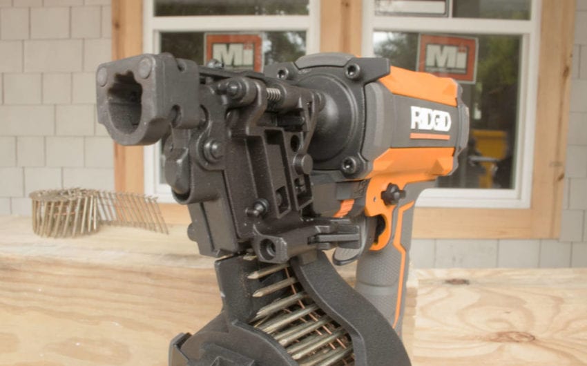 Ridgid R175RNF Coil Roofing Nailer