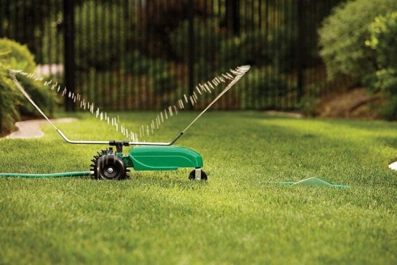 Traveling Sprinkler tractor